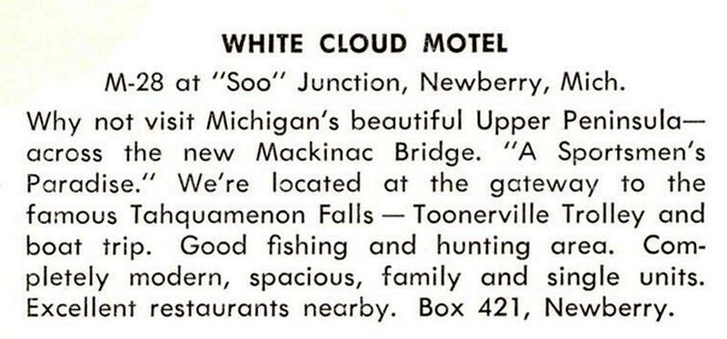 White Cloud Motel - Vintage Postcard (newer photo)
